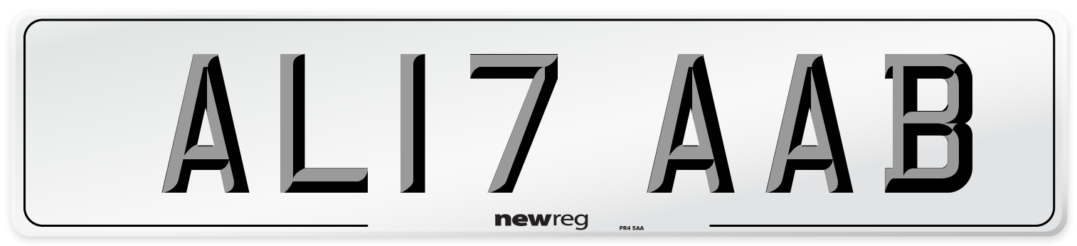 AL17 AAB Number Plate from New Reg